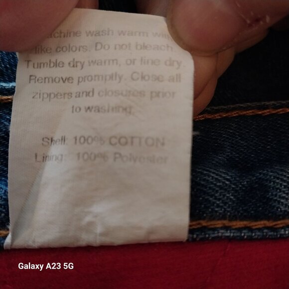 Bernie Men's Insulated Flannel Lined  Jeans Size 44x32 Blue Denim Cotton/Polyest - Picture 4 of 6